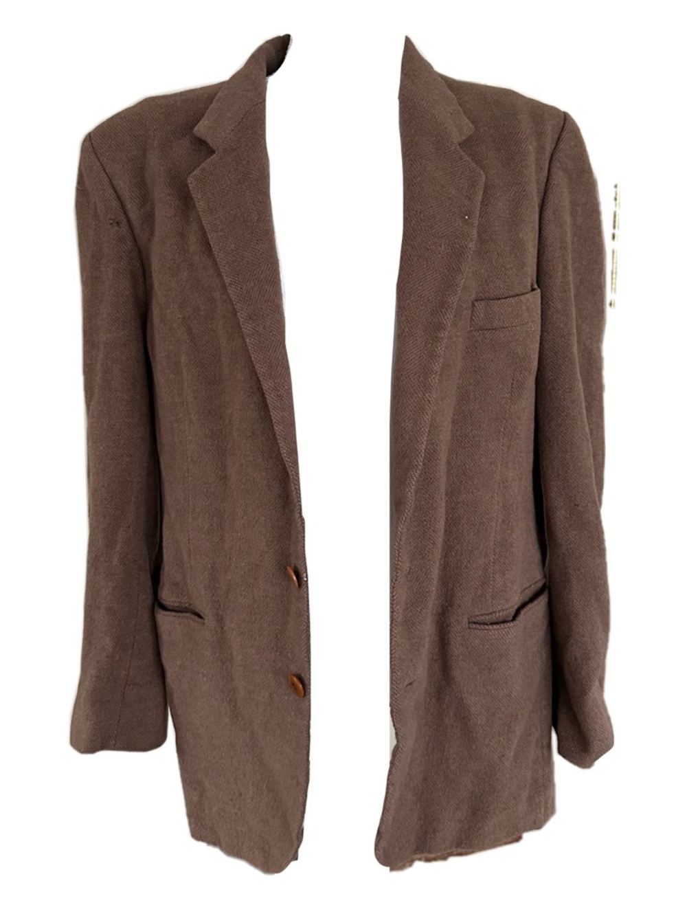 Yves Saint Laurent Chocolate Brown Single-Breasted Blazer